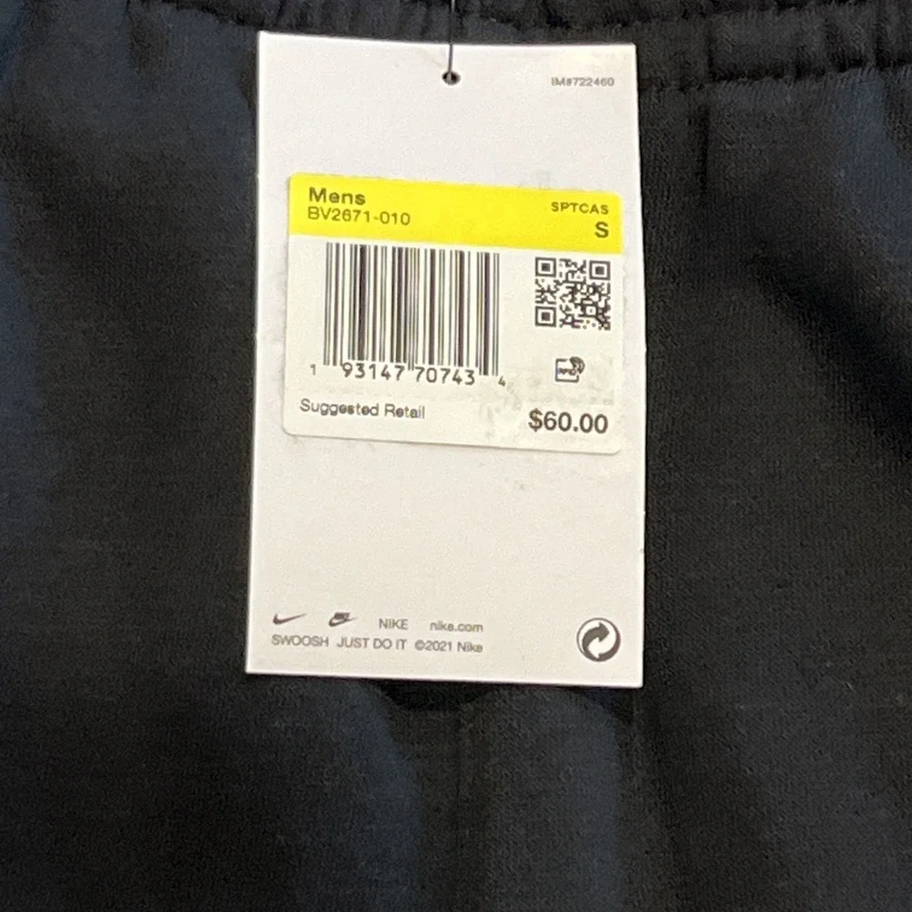 Nike Men's NSW Sportswear Club Fleece Jogger Tapered Black Size S NWT BV2671-010